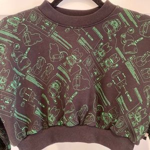 GCDS cropped sweatshirt